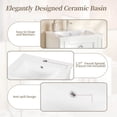 thumbnail image 4 of S-HOME 18-Inch Bathroom Vanity Set With Ceramic Sink And Soft Closing Door，White, 4 of 11