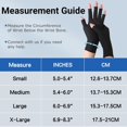 thumbnail image 2 of Gants de Compression NURCOM pour Arthrite, Canal Carpien, Tendinite, Tendinite, Gant Simple pour Main Gauche et Droite, Doigt Ouvert Noir Petit, 2 of 7