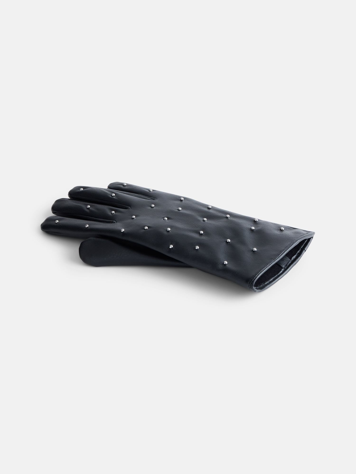 Time and Tru Women's Studded Gloves, Black, Sizes S/M-L/XL