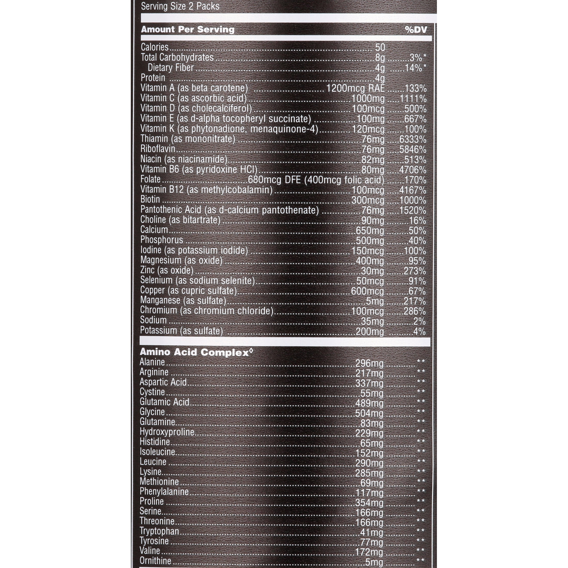Animal Pak - All-in-One Performance Vitamin Pack with Spectra and Zinc - 44 Packets