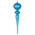 thumbnail image 2 of Vickerman MT195412 Ornement Matte Glitter Finial Turquoise 25 Po., 2 of 3