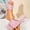 Pink, variant on Women's Suede Wedge Slides Plus Size Square Open Toe Slip on Sandals Summer Solid Color Comfortable Footwear for Casual & Outdoor Yellow 9.5(43)