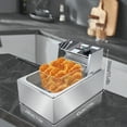thumbnail image 5 of PRIJESSE 6L 1700W Electric Deep Fryer Commercial Tabletop Restaurant Frying Basket,Silver, 5 of 6