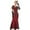 Red, variant on Womens Tulle Embroidered Flapper Dresses Elegant 1920s Luxury Sequin Fringed Great Gatsby Party Cocktail Maxi Dress