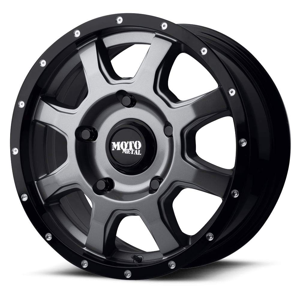 Moto Metal MO970 16x7 6x130 +42mm Gunmetal/Black Wheel Rim 16