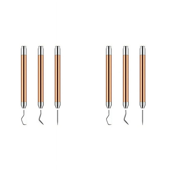 6 Pcs Weeding Tools for Vinyl with LED Light Set Pin Pen Tool Craft Tweezers