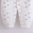 thumbnail image 5 of CAUYDY Infant Boy Clothes Preemie Pajamas for Girls Newborn Long Sleeved One-Pieces Baby Soft Sleepers Fall Winter 3 6 9 Months 1T 2T Sizes 9-12 Months,White, 5 of 6