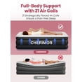 thumbnail image 6 of Twin XL Air Mattress with Built-in Pump and 500-lb Capacity - 18" Raised Inflatable Guest Bed with 80" Extra Length for Tall Sleepers & 2-Minute Fast Inflation - Black, 6 of 14