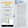 thumbnail image 3 of Grisham  Steel Security Door,36'' x 80'' Steel Security Screen Doors  （837 White）, 3 of 6