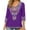 054/G/Purple, variant on Womens Plus Size Tops 3/4 Sleeve V Neck Shirts Tunic Casual Floral Embroidered Loose Summer Fall Blouses Mexican Peasant Cotton Rayon Shirts-054/Black/4XL