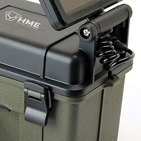 HME Trail Camera 12V/Solar Auxiliary Power Pack Durable Weather-Resistant Housing Easy Installation & Versatile Compatibility Black