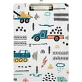 thumbnail image 2 of FMSHPON Toy Cars Construction Trucks Clipboard Hardboard Wood Nursing Clip Board and Pull for Standard A4 Letter 13x9 inches, 2 of 7