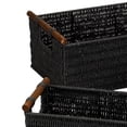 thumbnail image 4 of Home Essentials Paper Baskets, Black, 3-Pieces, 4 of 4