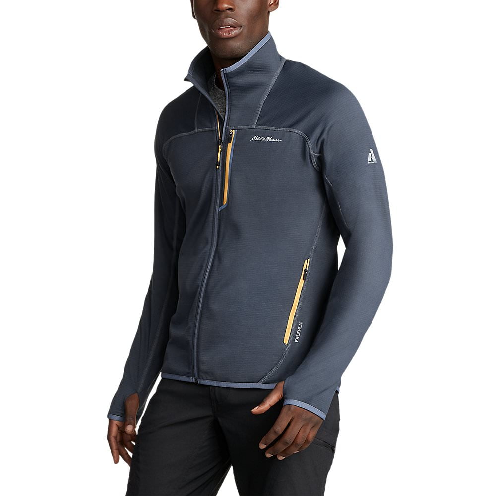 Eddie Bauer Men's High Route Grid Fleece FullZip MockNeck Walmart