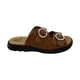 thumbnail image 1 of Sandalias Casual De Piso Color Camel De Piel Para Dama 20 Horas, 1 of 4