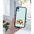 thumbnail image 5 of WIRESTER Shockproof Soft Rubber Cover Case for Apple iPhone XR 6.1", English Bulldog Dog Lying Down Looking Up On Aero Blue Background, 5 of 5