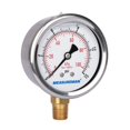 thumbnail image 2 of MEASUREMAN-medidor de presión lleno de glicerina, tamaño de esfera de 2-1/2 pulgadas, 0-15psi/100kpa, caja de acero inoxidable 304, montaje inferior NPT de 1/4 pulgadas, 2 of 5