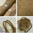thumbnail image 6 of Kukuzhu Quilted Tote Bag for Women Padding Down Cotton Hobo Bag Large Fashion Shoulder Bag, 6 of 6