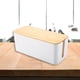 thumbnail image 5 of Caja de gestión de cables Caja de cables portátil a prueba de agua para oficina (S Bamboo White) Tmvgtek Libre de BPA, 5 of 9