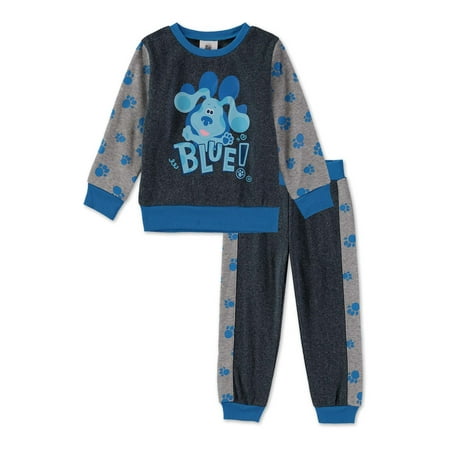 

Blue s Clues Baby and Toddler Boy Fleece Crewneck Sweatshirt and Jogger Pant Outfit Set 2-Piece Sizes 12M-5T