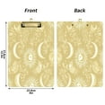 thumbnail image 3 of Facial Sun Moon Pattern 12.5x9in Clipboard, Durable Acrylic with Metal Clip and Wall Hook for Office or Classroom, 3 of 10