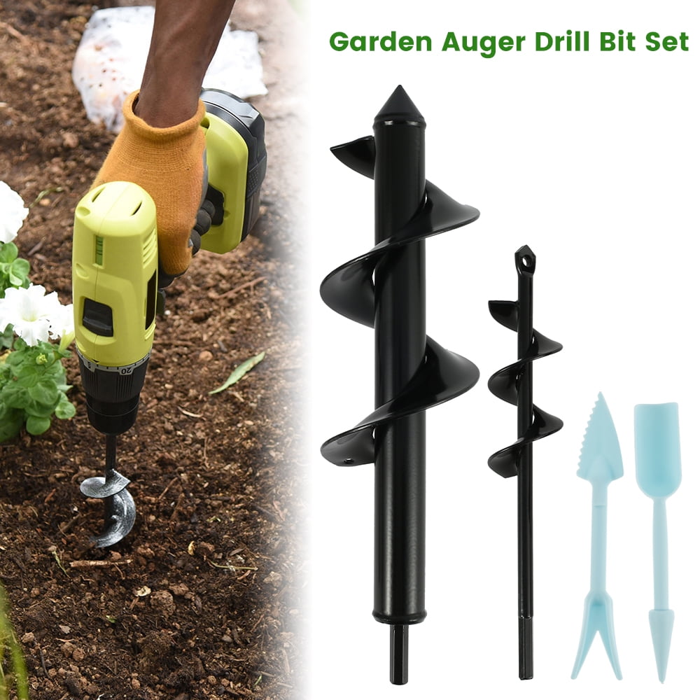 1* Planting Auger Spiral Drill Bit For Digging Holes Loosening Soil Garden Tool 