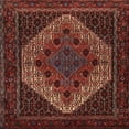 thumbnail image 1 of Ahgly Company Machine Washable Indoor Square Traditional Sienna Brown Area Rugs, 3' Square, 1 of 7