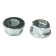 50 M 5 - 0.8 Hex Flange Nut, Class 8, Non Serrated, Zinc.  DIN 6923 / ISO 4161