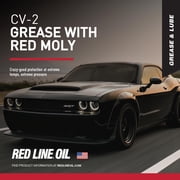 Red Line 80401 High Performance CV-2 Synthetic Grease Cartridge with Red Moly - 14 Ounce