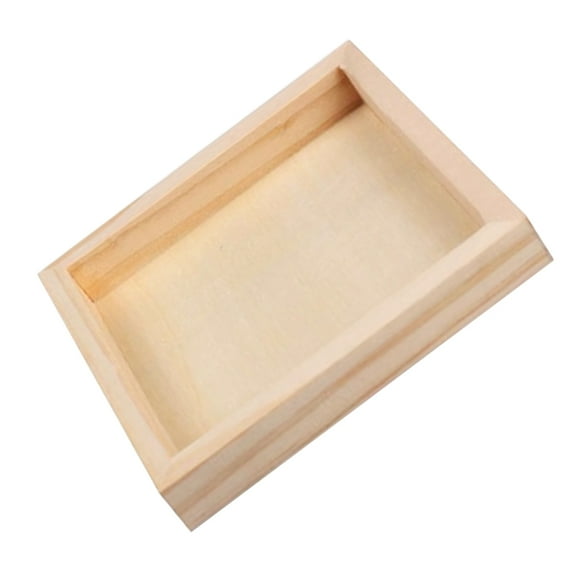 OUNONA Favors Special Tray for Puzzles 14.00X14.00X1.80CM Beige