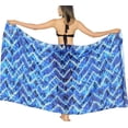 thumbnail image 6 of LA LEELA Women's Bikini Skirt Sarong Swimwear Cover up Bathing suit Summer Wraps Swimsuit Beach Wrap Coverups for Women One Size Royal, Aztec, 6 of 6