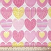Waverly Inspirations Cotton 44" Hearts Carnation Color Sewing Fabric by the Yard