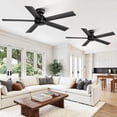 thumbnail image 1 of Pack de 2 Ventiladores de Techo Fanbulous 48" Negro 6 Velocidades Silencioso Motor DC, 1 of 8