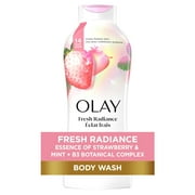 Olay Fresh Outlast Women's Body Wash, White Strawberry & Mint, 22 fl oz