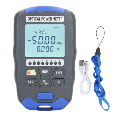 

Optical Power Meter 20km Red Light Source Fiber Visual Fault Locator 10 Wavelengths For Wiring -70 To +10dBm