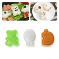 thumbnail image 3 of AOOOWER 3Pcs/Set Cute Sushi Rice Balls Mold Bear Elephant Fish Baking DIY Cooking Tools, 3 of 7