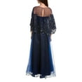 thumbnail image 2 of Theia womens  Ginny Beaded Capelet Gown, 12, 2 of 4