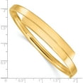thumbnail image 3 of 14K Yellow Gold 14Ky 3/16 Polished Overlap Hinged Bangle (7 X 10) Made In United States db721, 3 of 5