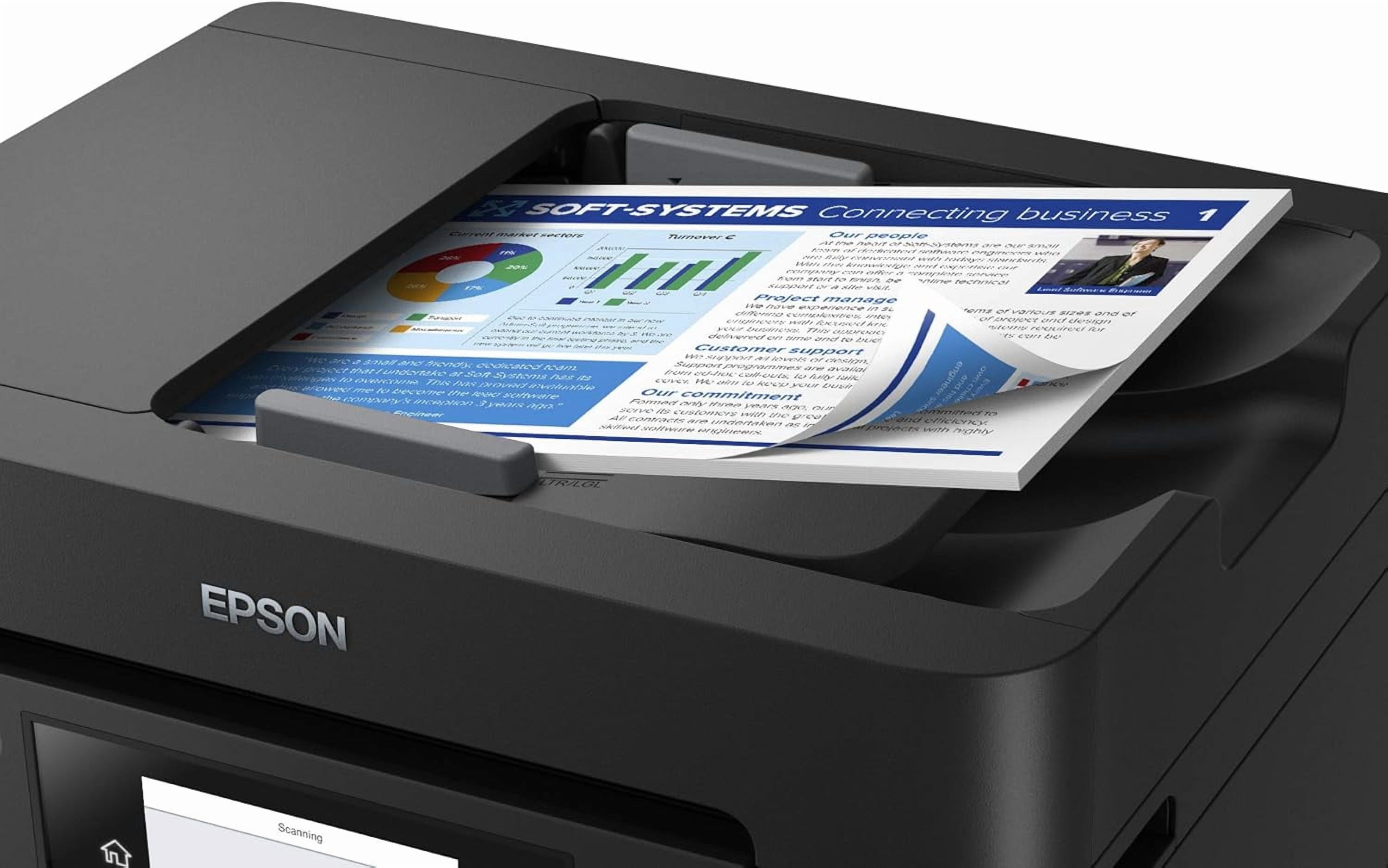 Epson Workforce Pro WF-4834 Wireless All-in-One Printer with Auto 2-Sided Print Copy, Scan and Fax, 50-Page ADF, and 4.3" Color Touchscreen (Sold without manufacturer warranty)