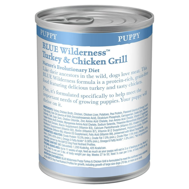 Blue Buffalo Wilderness High Protein Turkey and Chicken Wet Dog