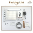 thumbnail image 5 of Boyel Living Shower Head and Handle Set Wall Mount 12'' Rainfall 3 Function Thermostatic Shower System with 6 Body Jets,Chrome, 5 of 8