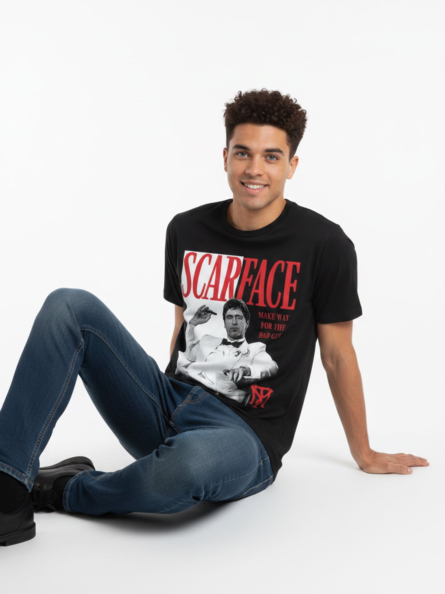 Scarface Men's and Big Men's Tony Poster Graphic Tee, Sizes S-3XL