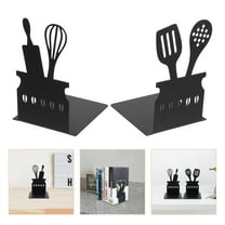 Book Ends for Shelves Decorative Holders Stands Books Office Black