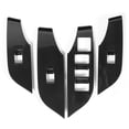 thumbnail image 2 of 4pcs Carbon Fiber Style Window Lift Switch Button Trim Cover Fit for Toyota RAV4 2019 Right-Hand Driving, 2 of 5