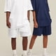 thumbnail image 3 of Pantalones cortos deportivos informales de verano para hombre y mujer, pantalones cortos deportivos para gimnasio, pantalones cortos holgados para correr, senderismo y jogging con bolsillos, 3 of 5