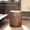 Dark Brown, variant on FOROUTIA Tree Stump Outdoor Side Table, Weather Resistant MgO Wood Look Accent Table for Patio Balcony Living Room, White
