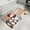Brown, variant on Red Black Plaid Christmas Bathroom Rugs Non Slip Washable Bath Mat Absorbent Front Door Mat Xmas Snowman Snowflake Candle Indoor Doormat for Kitchen Entryway Shower Decor Accessories 15.7"x23.6"