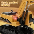 thumbnail image 3 of XIHAMA Remote Control Excavator Toy, RC Construction - Metal Shovel Digger Vehicles with Lights Sounds and 360° Rotation Digging Sand, Christmas Birthday Present for Aged 3 4 5 6-10 + Year Old, 3 of 14