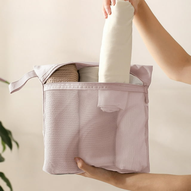 PRETXORVE Travel Toiletries Luggage Mesh Storage Portable Hand Mesh Pocket