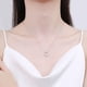 thumbnail image 3 of Collar clásico de plata S925 con forma de amor para mujer, colgante de lujo personalizado de quilates pequeños, cadena de clavícula de moda, regalo, 3 of 5